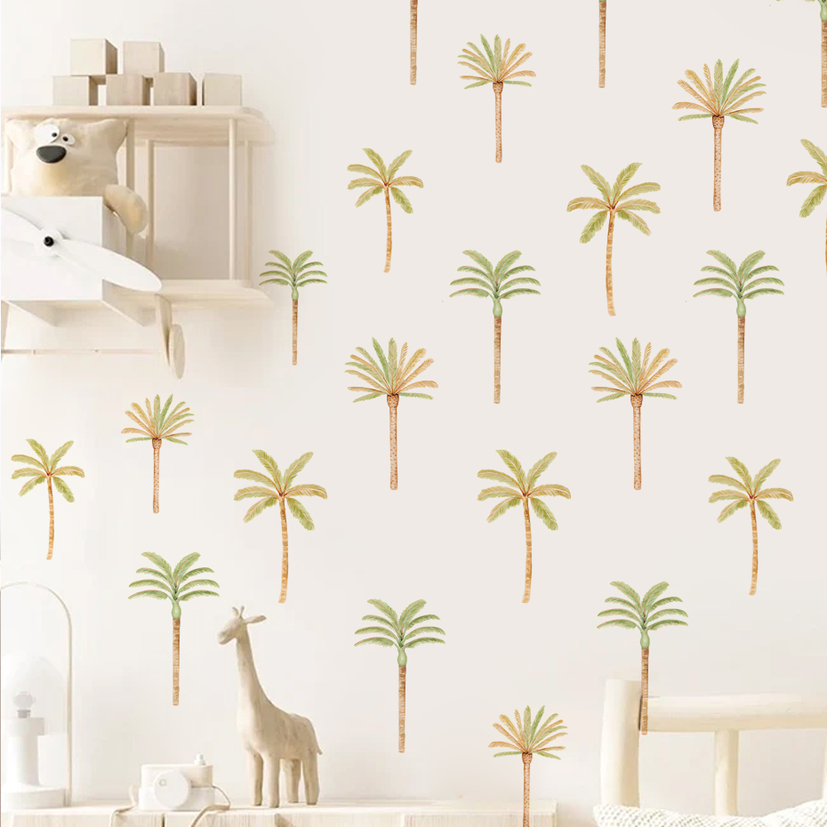 Baby Nursery Decor Ideas - Boho Kokospalm Muursticker Voor Kinderen Baby