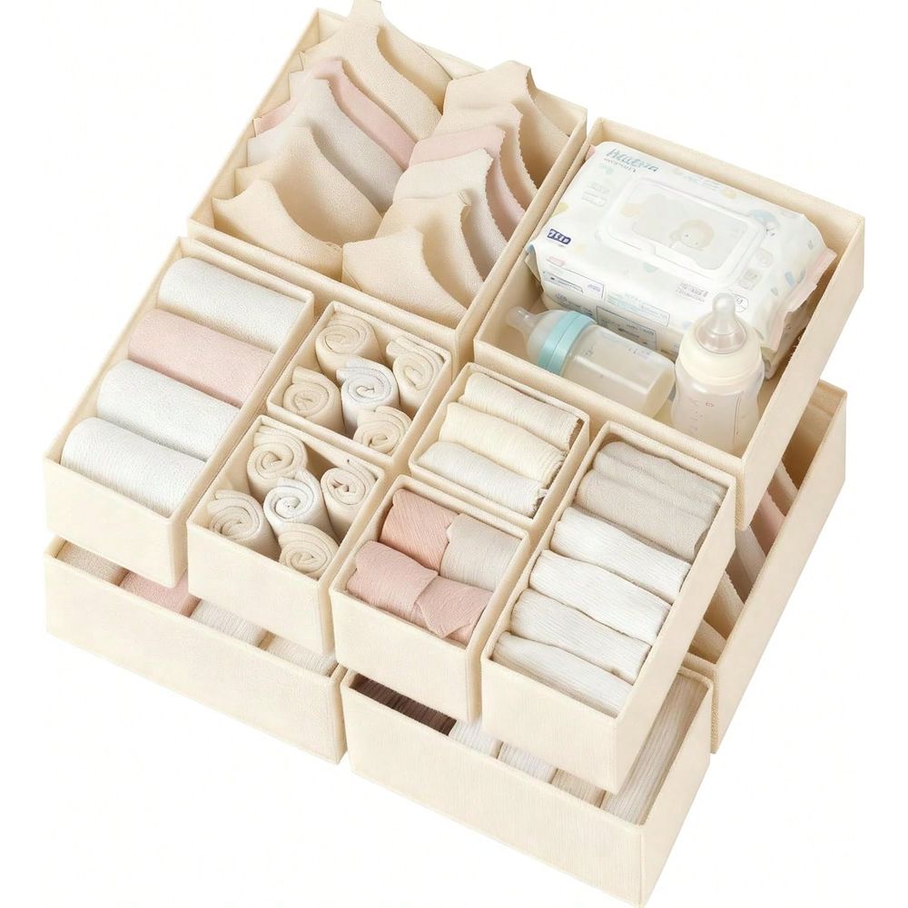 Baby Nursery Drawers - 12-delige set lade-organizers voor kleding, kast-organizer