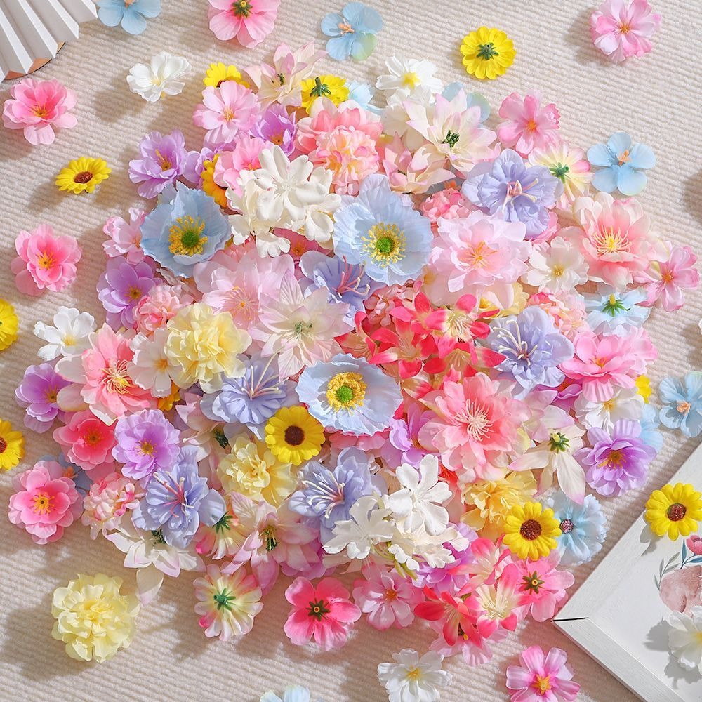 Baby Nursery Decor Ideas - 20/50 stuks kunstbloemen zijden nepbloemen voor