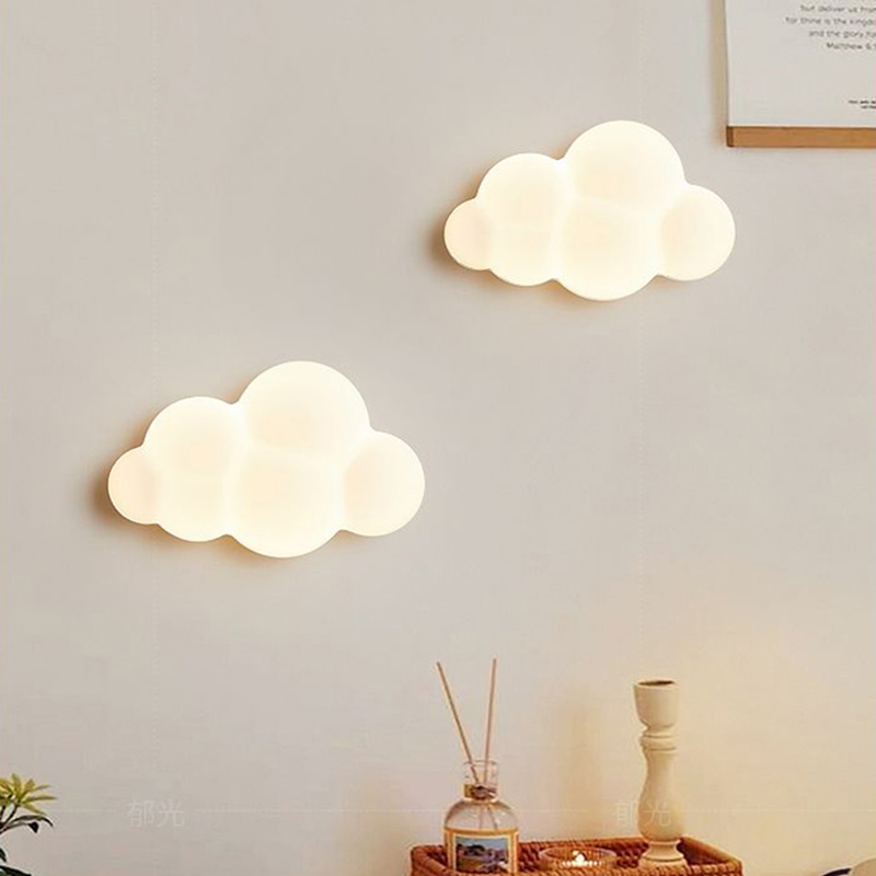 Baby Nursery Wall Lights - Witte Wolk Wandlampen Voor Kinderkamer Kinderkamer