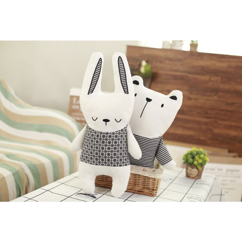 Baby Unicorn Nursery - Katoenen knuffelpop konijn beer eenhoorn pluche