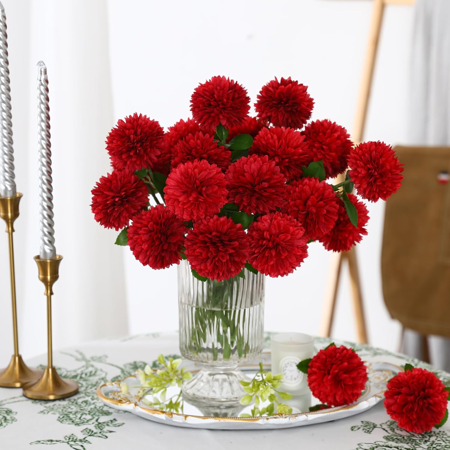 Baby Nursery Decor Ideas - 5/10 Stuks Zijde Bal Chrysant Bruiloft
