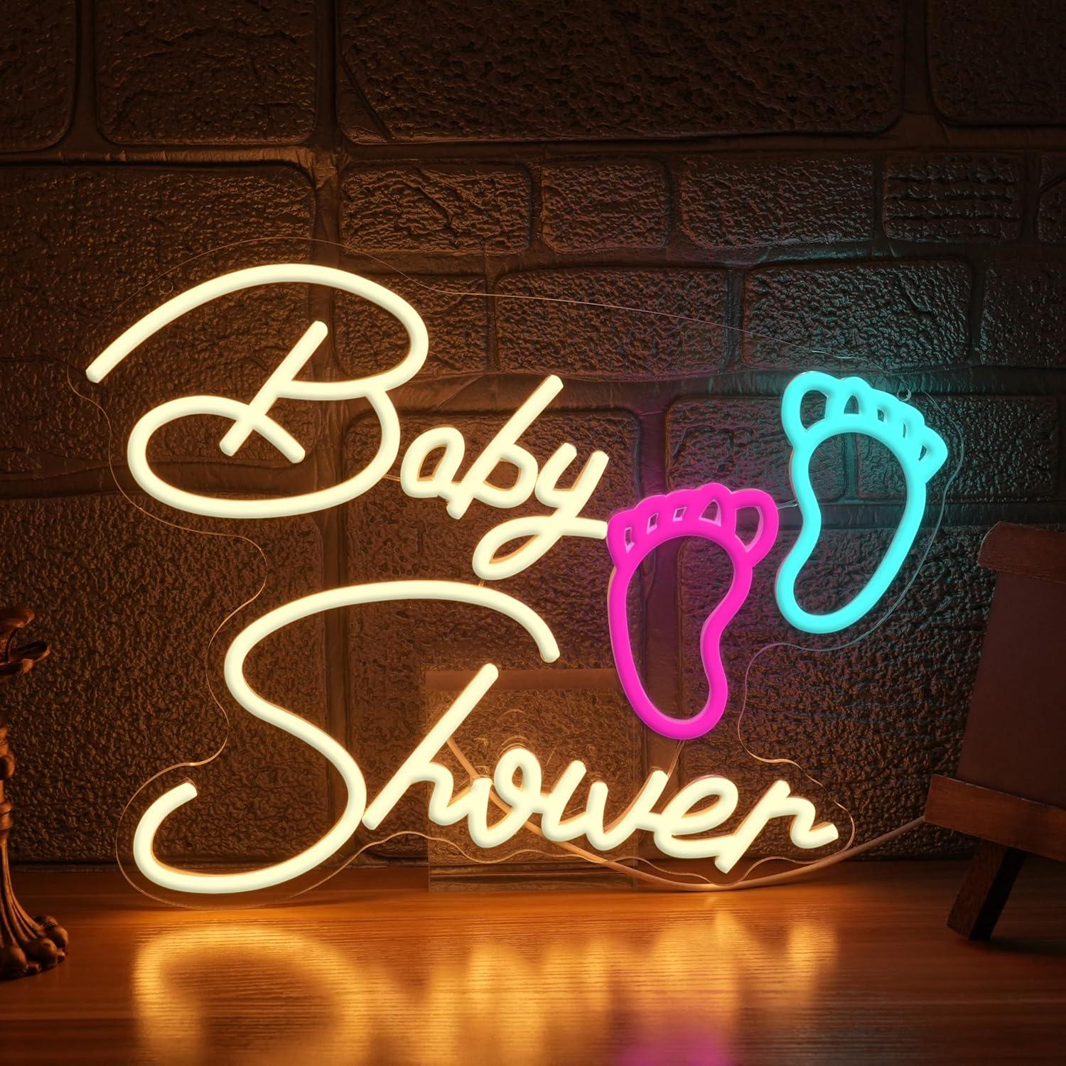 Baby Nursery Wall Lights - Baby Shower Neonbord USB Dimbaar LED
