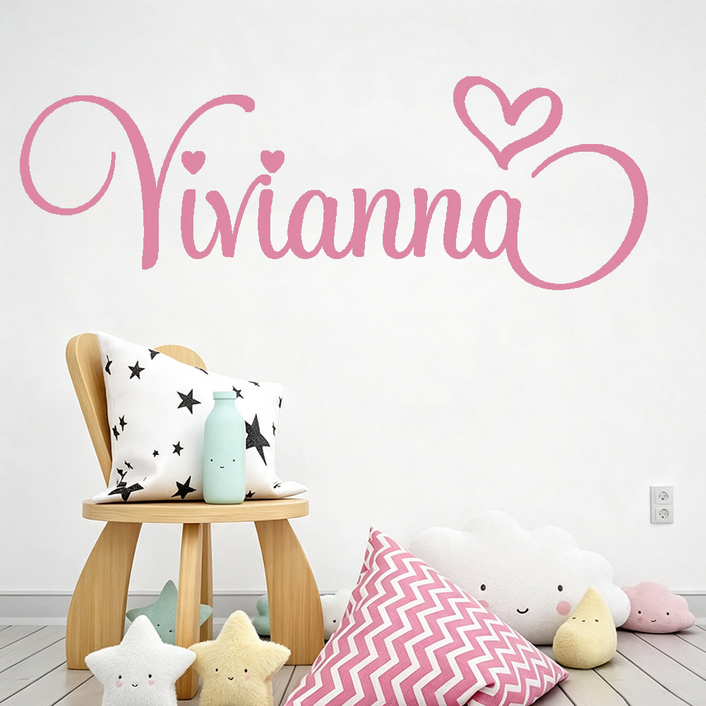 Baby Nursery Decor Ideas - Muurstickers voor kinderkamers Gepersonaliseerde kindernaam Vinyl
