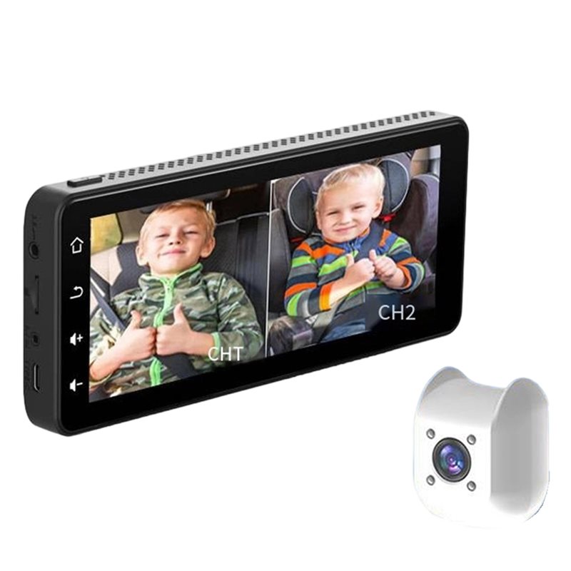 Baby Monitor Split Screen - Strenge eisen voor autostoel Compatibel voor