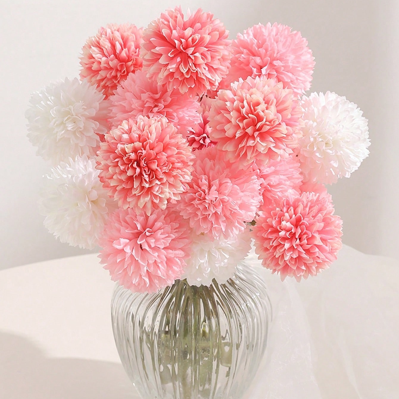 Baby Nursery Fabric - 3/5 stuks hortensia kunstbloemen boeket voor