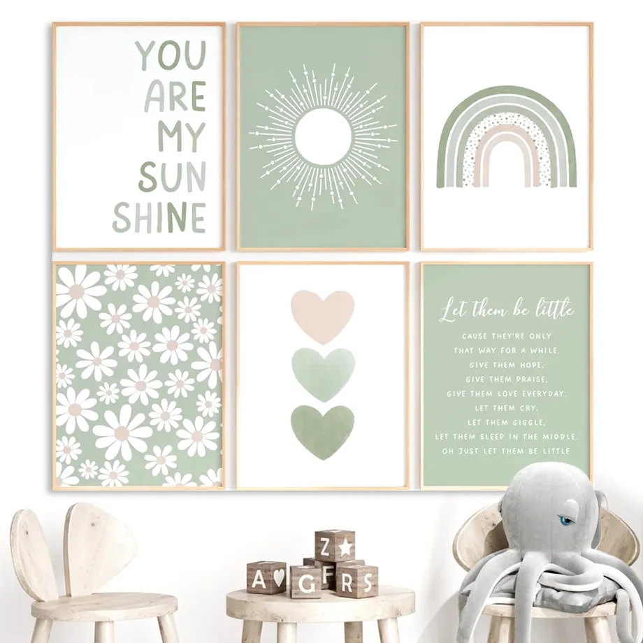 Baby Nursery Wall Lights - Krokodil lacht naar de zon –