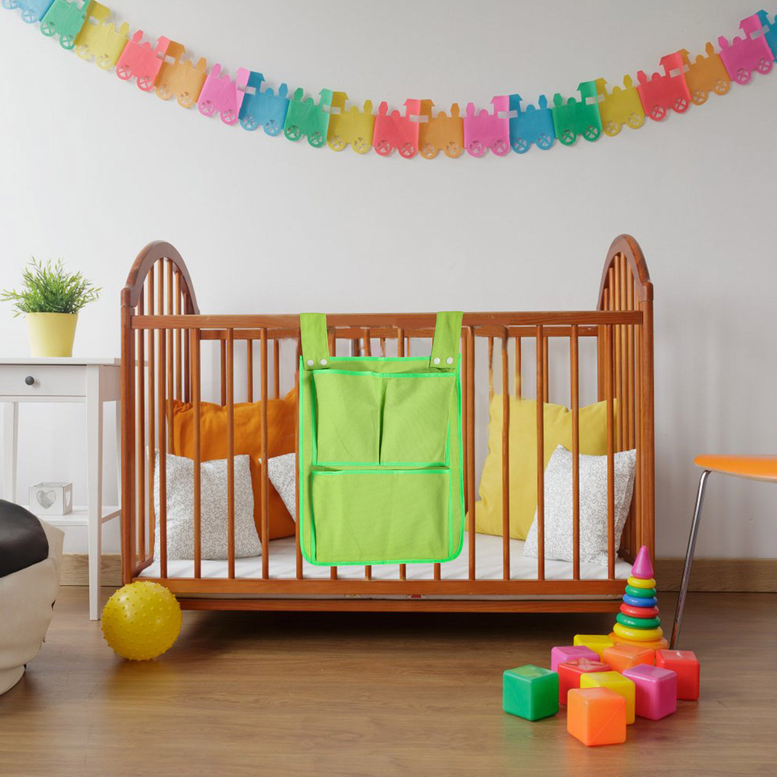 Kleine canvas hangende opbergz - Baby Nursery Green recensie en prijs