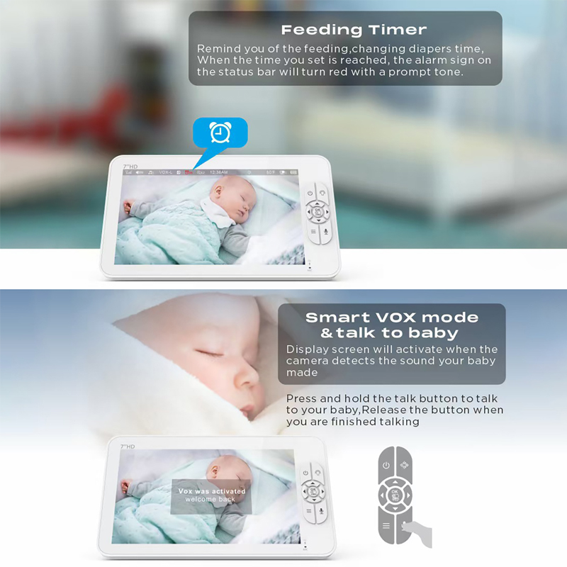 7,0 inch Video Babyfoon 1080P  - Baby Monitor Split Screen recensie en prijs