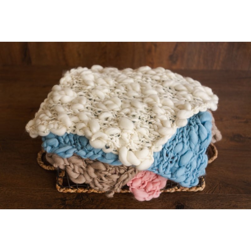 Grof gebreide merino babydeken - Baby Nursery Artwork recensie en prijs