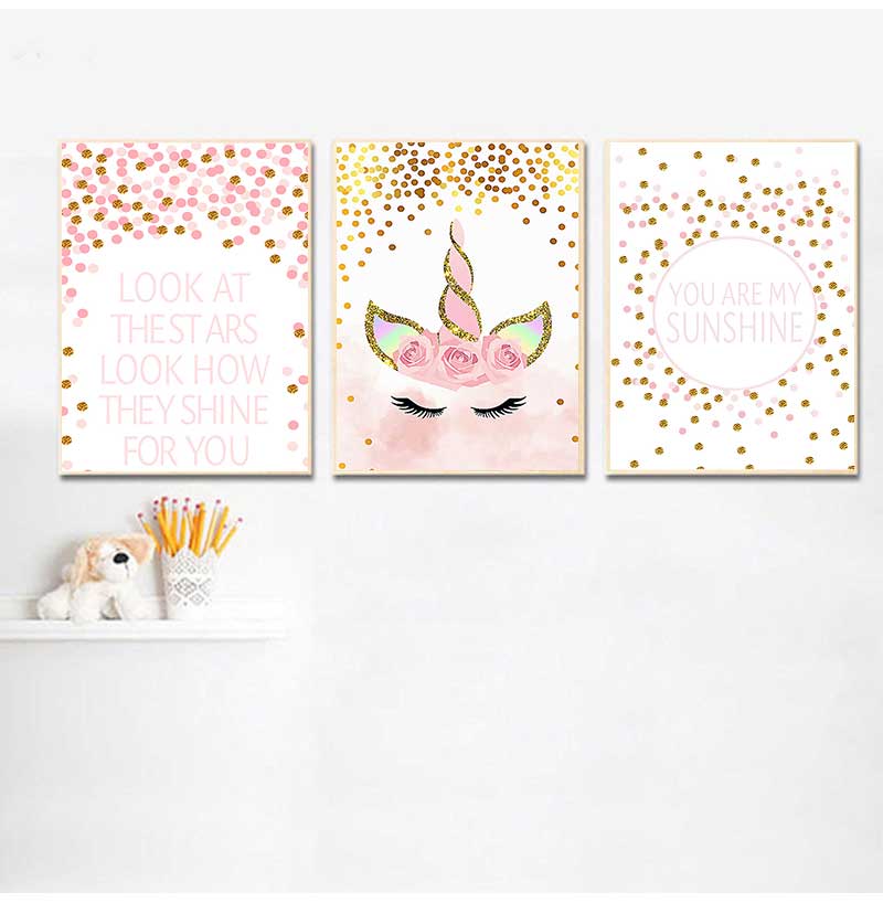 Decoratieve foto babymeisje sl - Baby Unicorn Nursery recensie en prijs