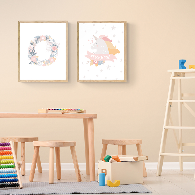 1PC frameloze bloemen alfabet  - Baby Unicorn Nursery recensie en prijs