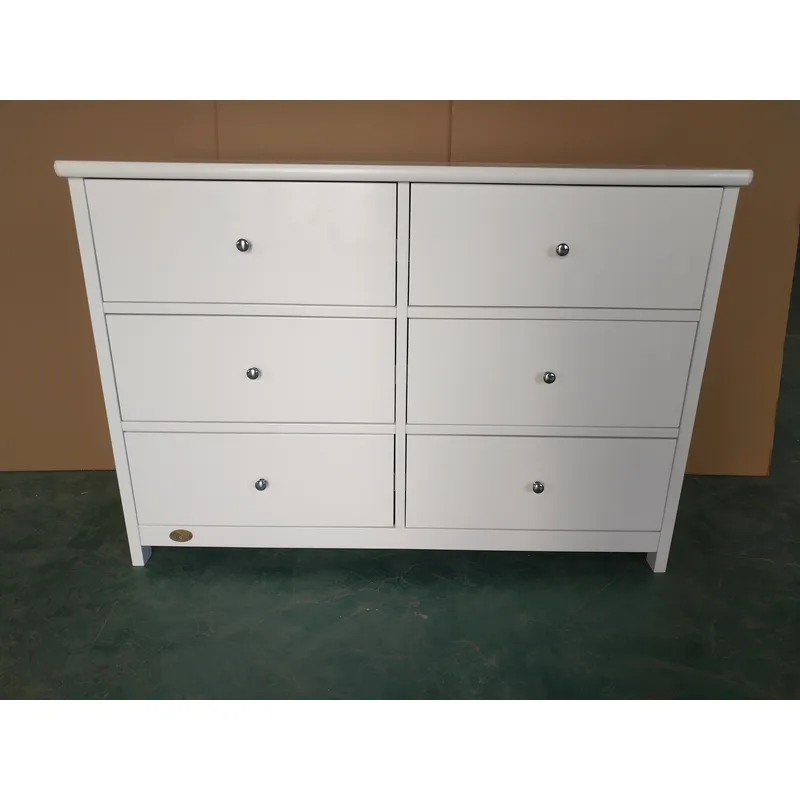 Witte baby opbergkast met 6 la - Baby Nursery Drawers recensie en prijs