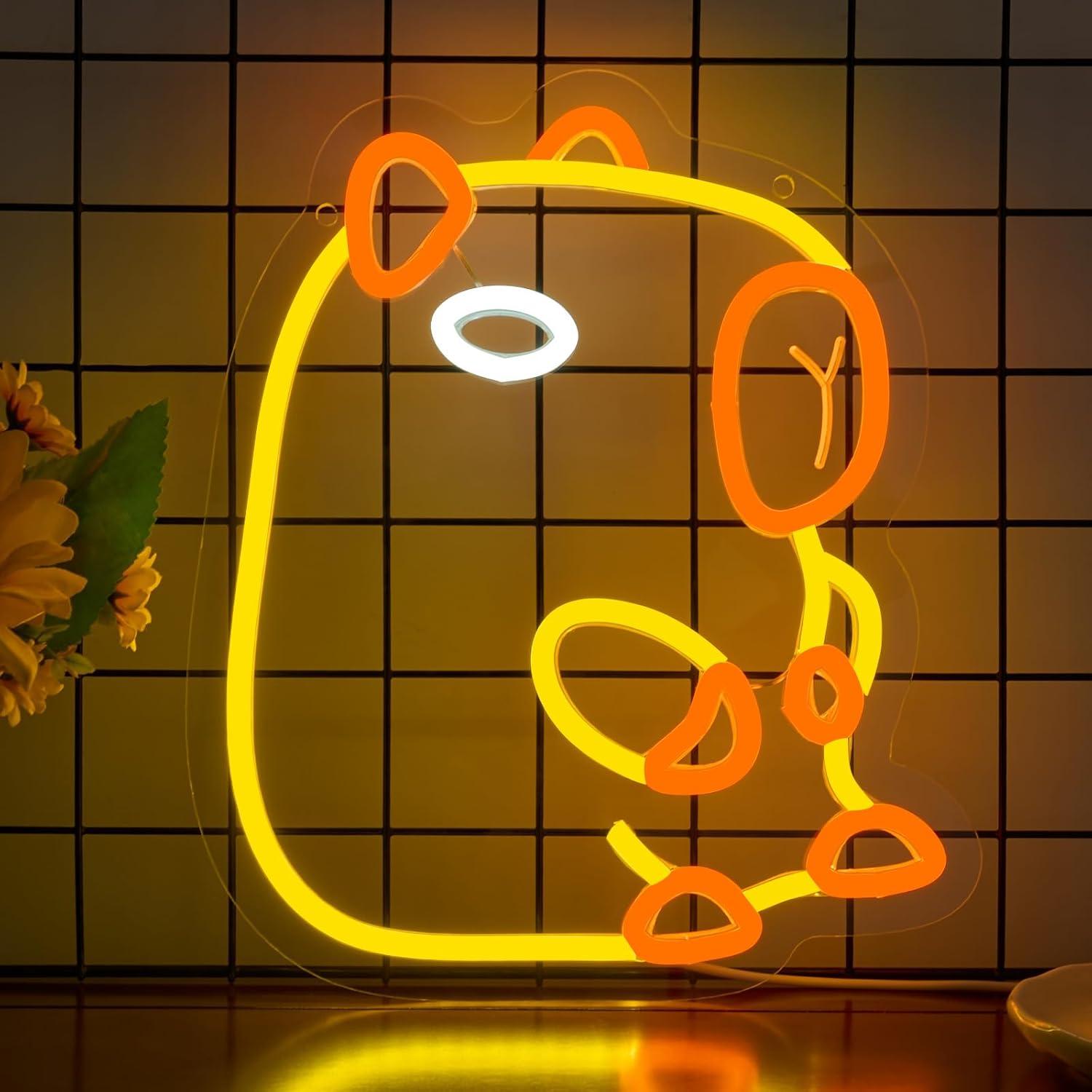 Capybara Neon Sign Dimbare LED - Baby Nursery Wall Lights recensie en prijs