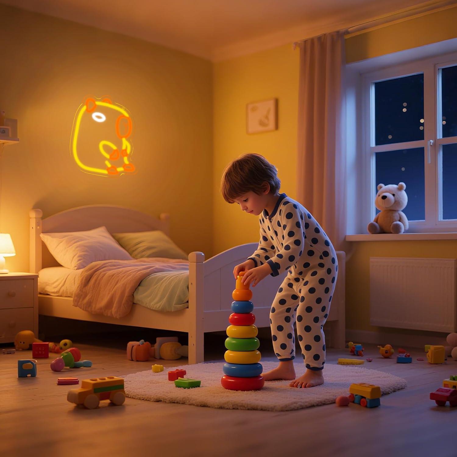 Capybara Neon Sign Dimbare LED - Baby Nursery Wall Lights recensie en prijs