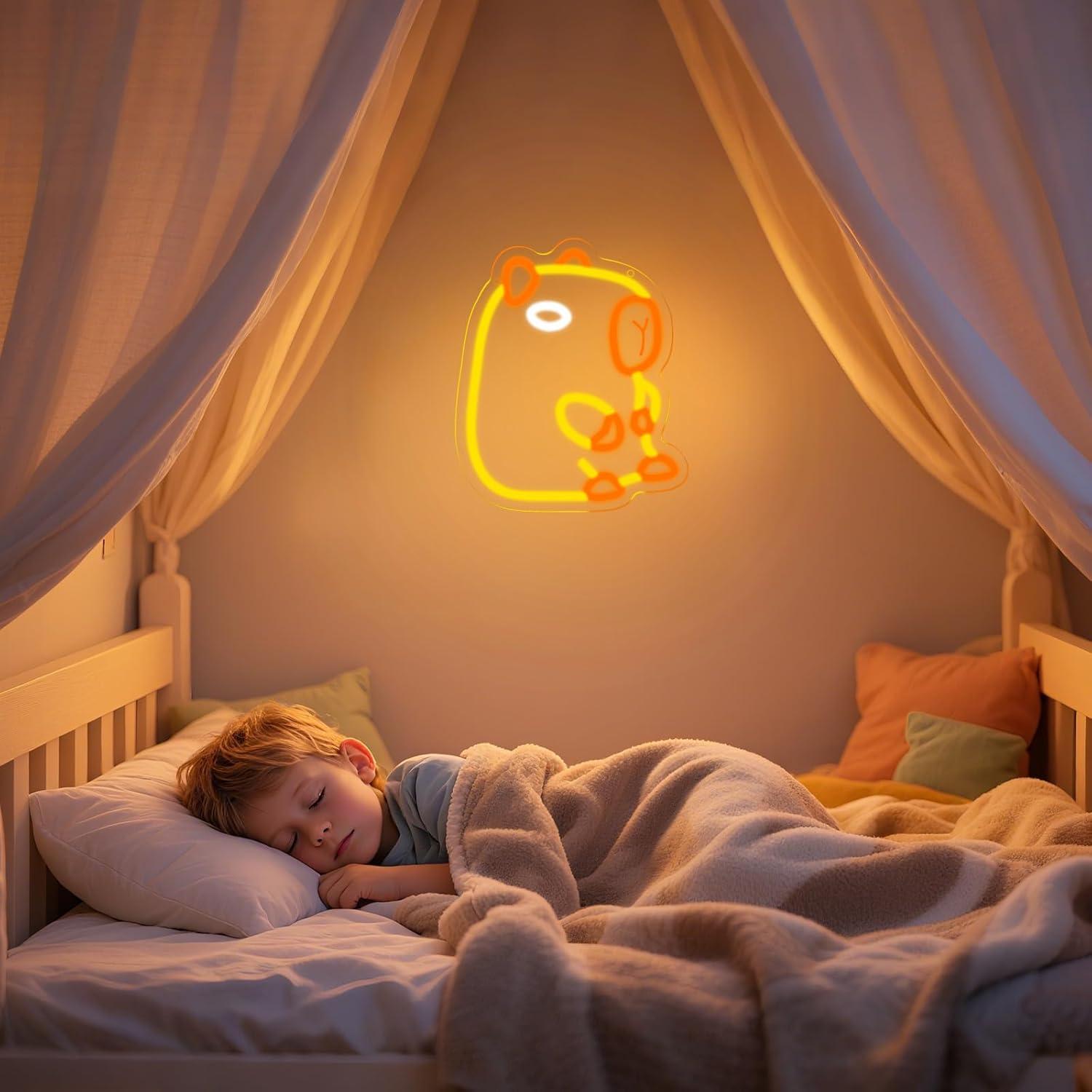 Capybara Neon Sign Dimbare LED - Baby Nursery Wall Lights recensie en prijs