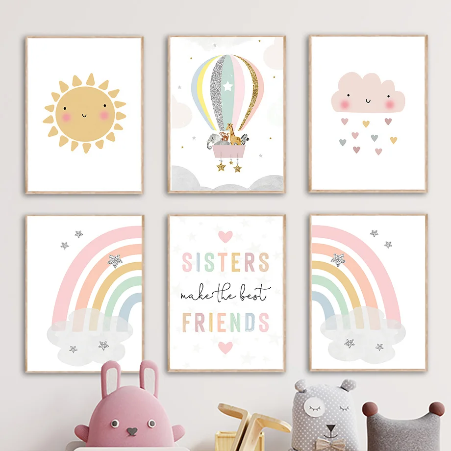Giraffe Olifant Heteluchtballo - Baby Nursery Fabric recensie en prijs
