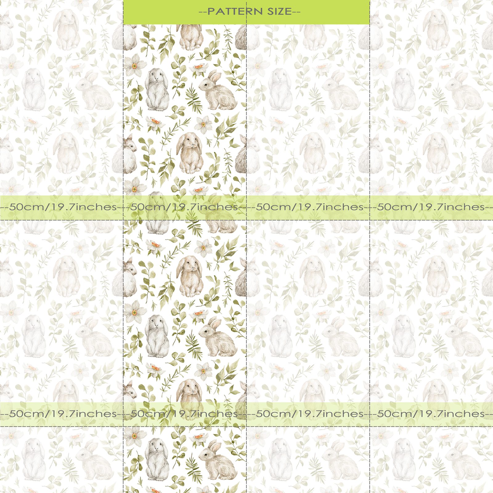 Konijntje behang kinderkamer b - Baby Nursery Green recensie en prijs
