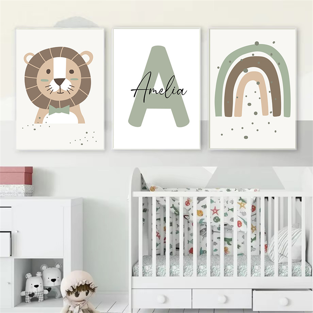 Leeuw Canvas Print Op Maat Naa - Baby Nursery Green recensie en prijs