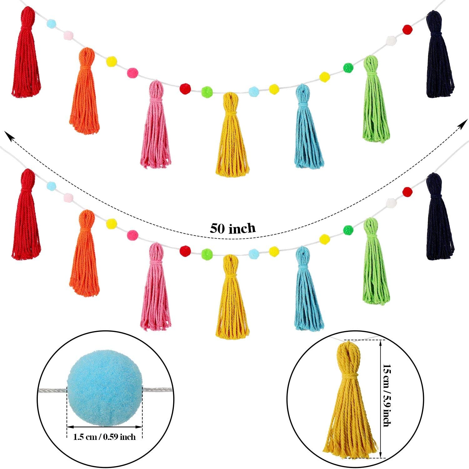 3-delige kleurrijke regenboog  - Baby Nursery Fabric recensie en prijs