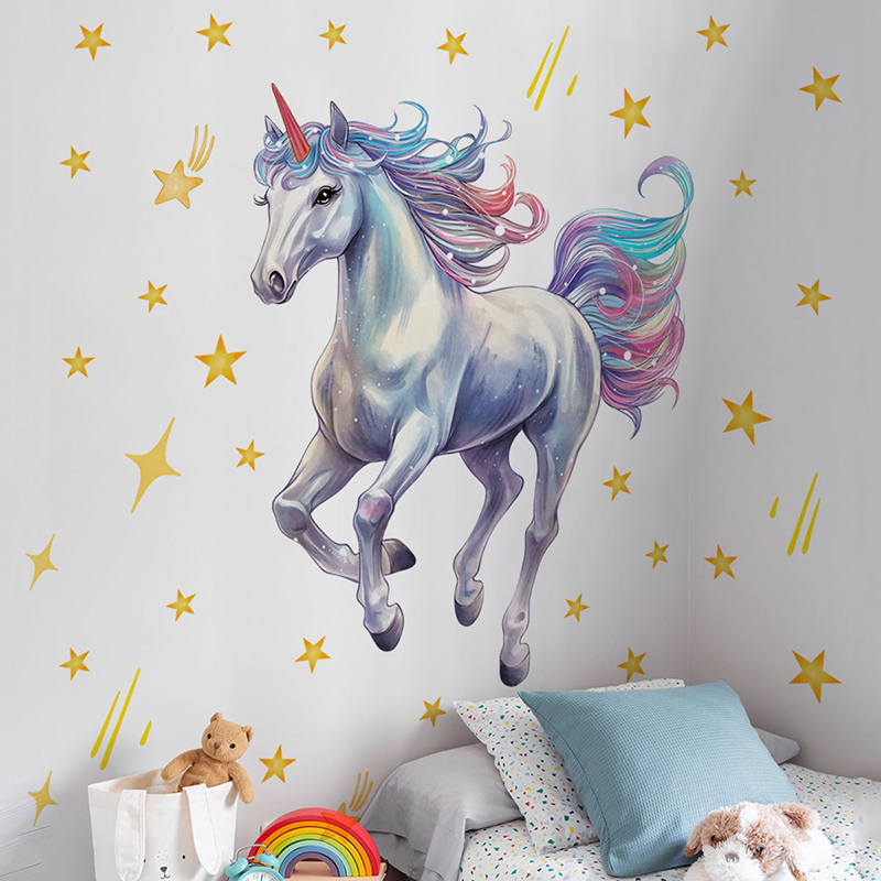 Cartoon Meteoor Regenboog Eenh - Baby Unicorn Nursery recensie en prijs