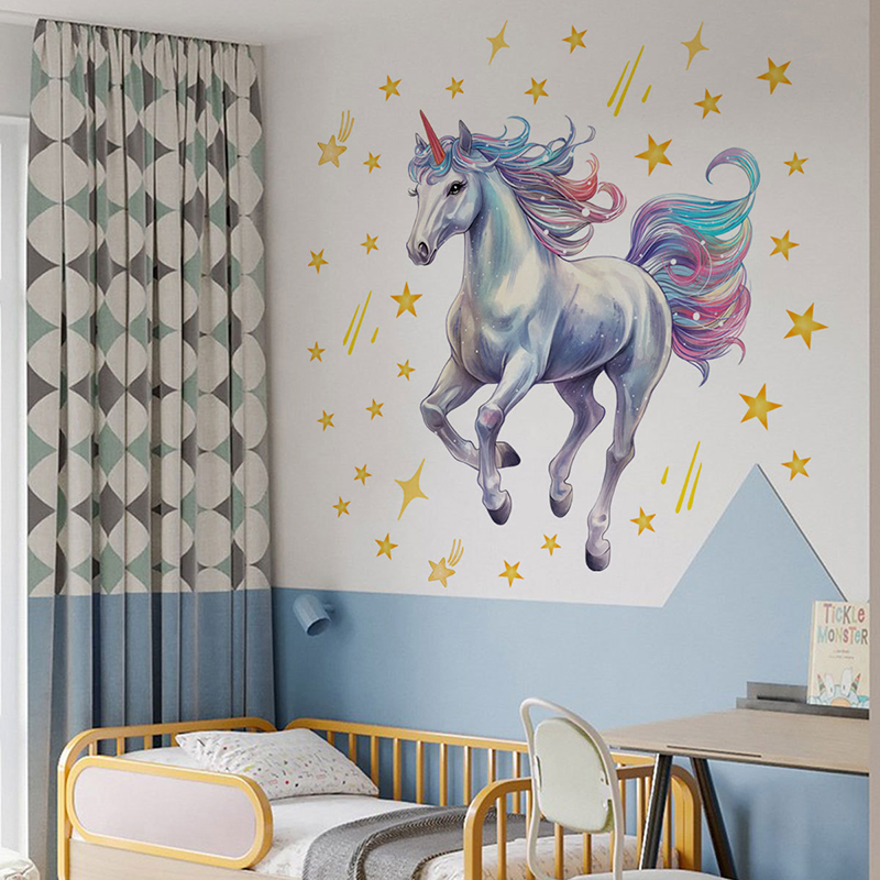 Cartoon Meteoor Regenboog Eenh - Baby Unicorn Nursery recensie en prijs