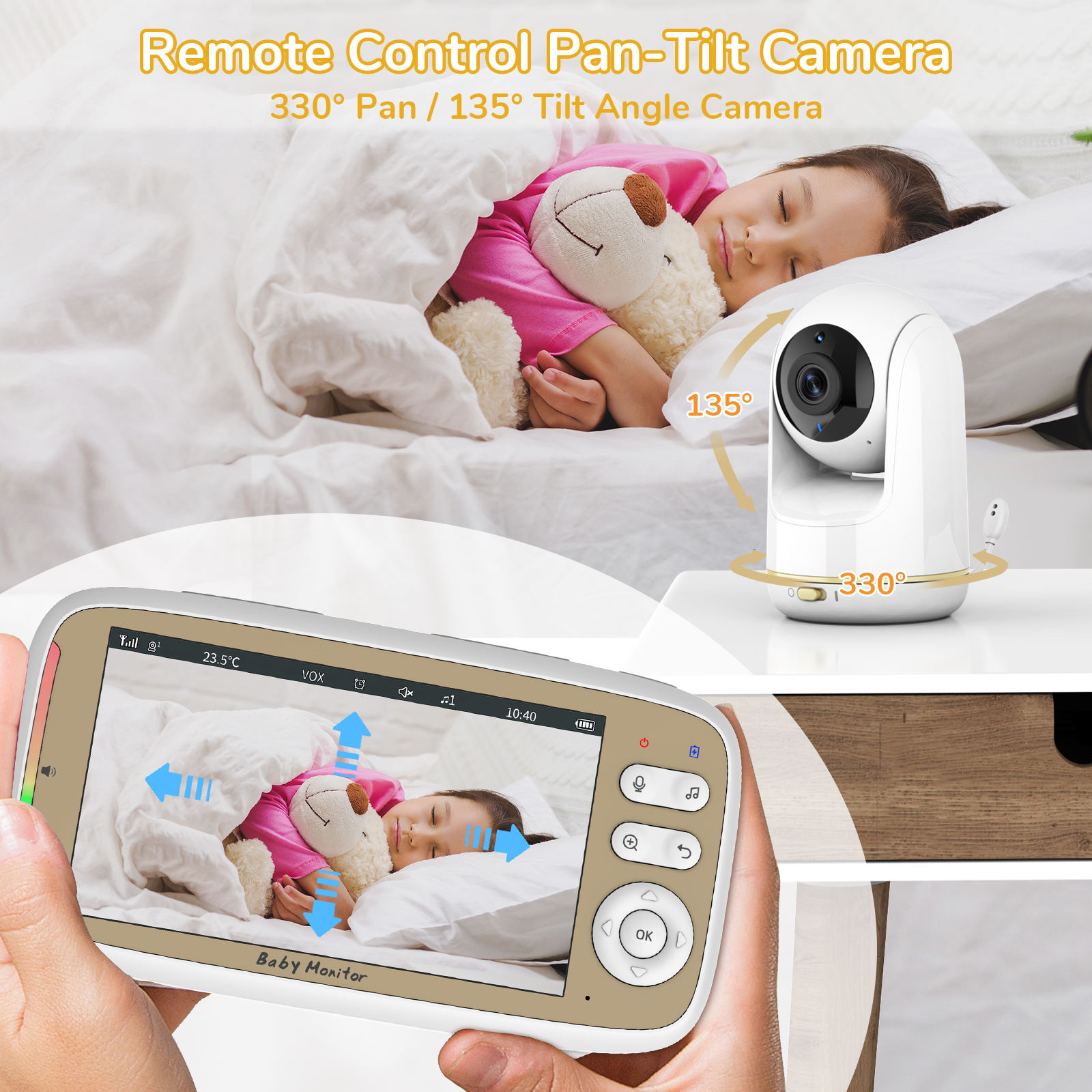 VB803 PRO HD 720P Babyfoon WIF - Baby Monitor Split Screen recensie en prijs
