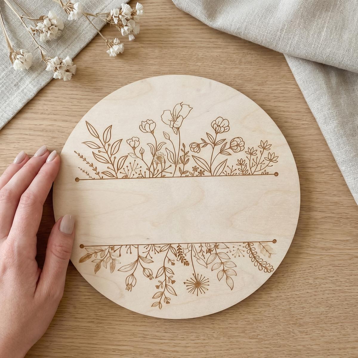 Gepersonaliseerde Ronde Houten - Baby Nursery Decor recensie en prijs