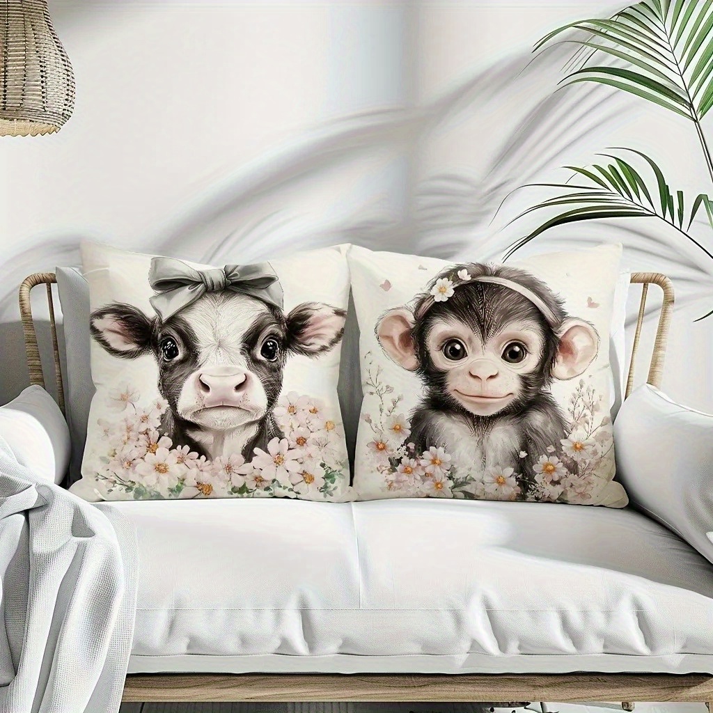 Schattige baby-kussenhoezen me - Baby Nursery Animal Prints recensie en prijs