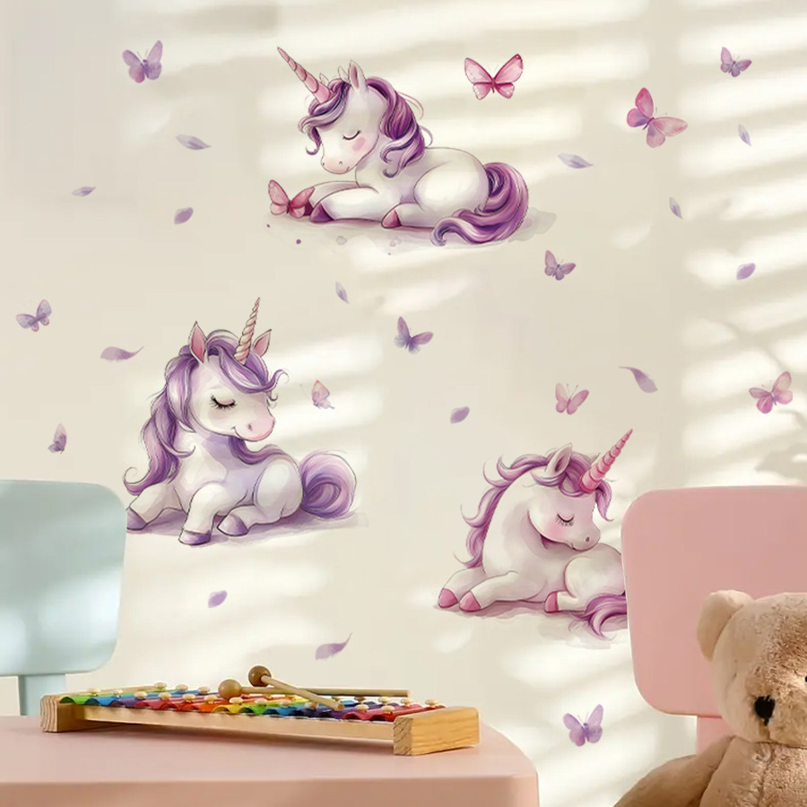 Cartoon Fantasy Eenhoorn Muurs - Baby Unicorn Nursery recensie en prijs