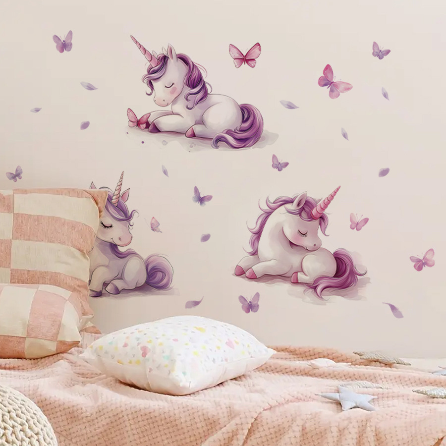 Cartoon Fantasy Eenhoorn Muurs - Baby Unicorn Nursery recensie en prijs