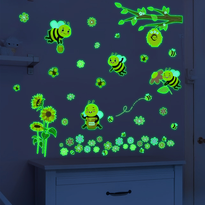 Groene lichtgevende bij bloem  - Baby Nursery Green recensie en prijs