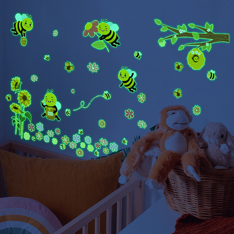 Groene lichtgevende bij bloem  - Baby Nursery Green recensie en prijs