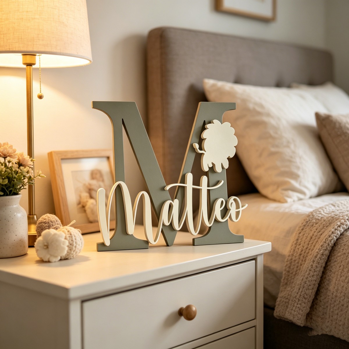 1Pc Aangepaste Leeuw Naam & In - Baby Nursery Decor recensie en prijs