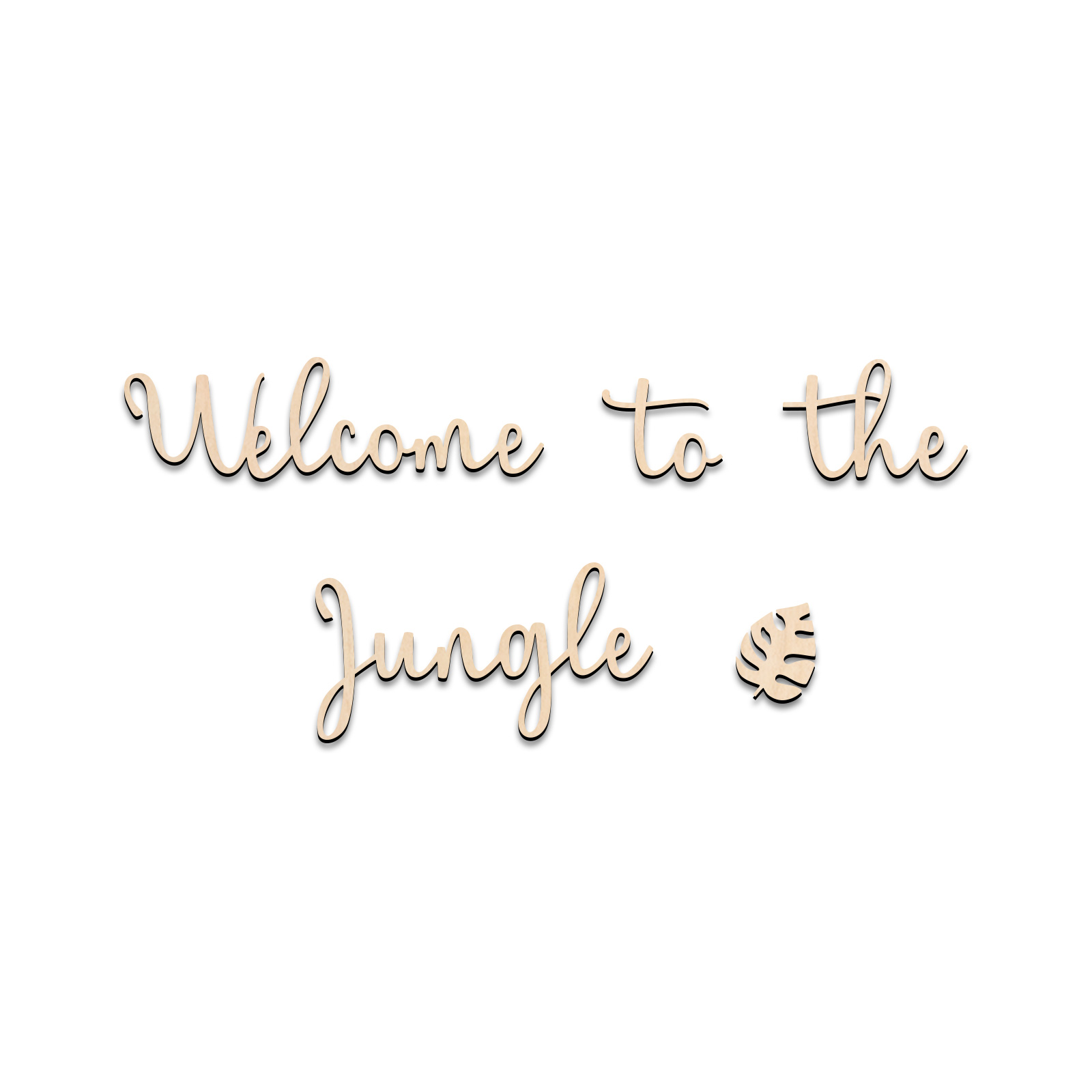 Welkom bij de Jungle houten bo - Baby Nursery Artwork recensie en prijs