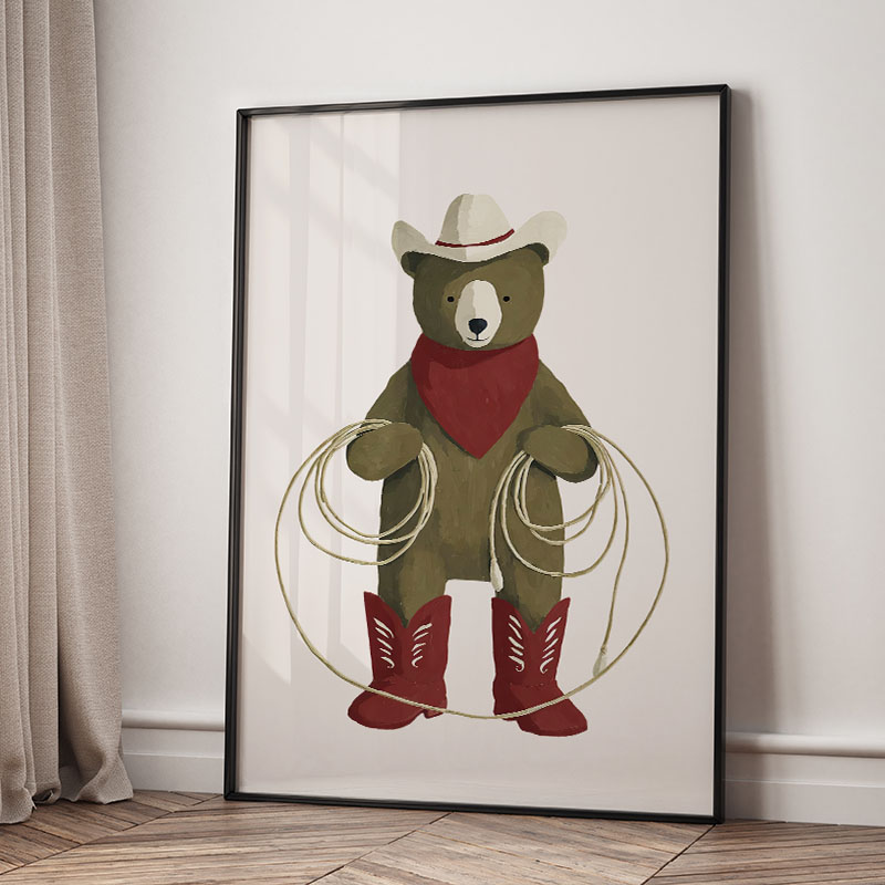 Grappige cartoon dieren auto b - Baby Nursery Fabric recensie en prijs