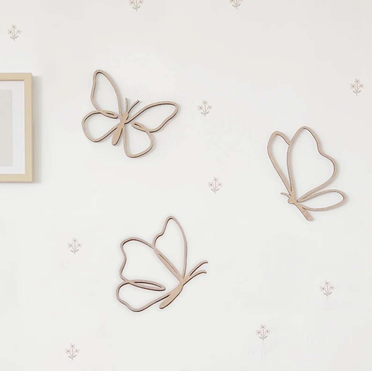 Houten Vlinderbord, Houten Wan - Baby Nursery Artwork recensie en prijs