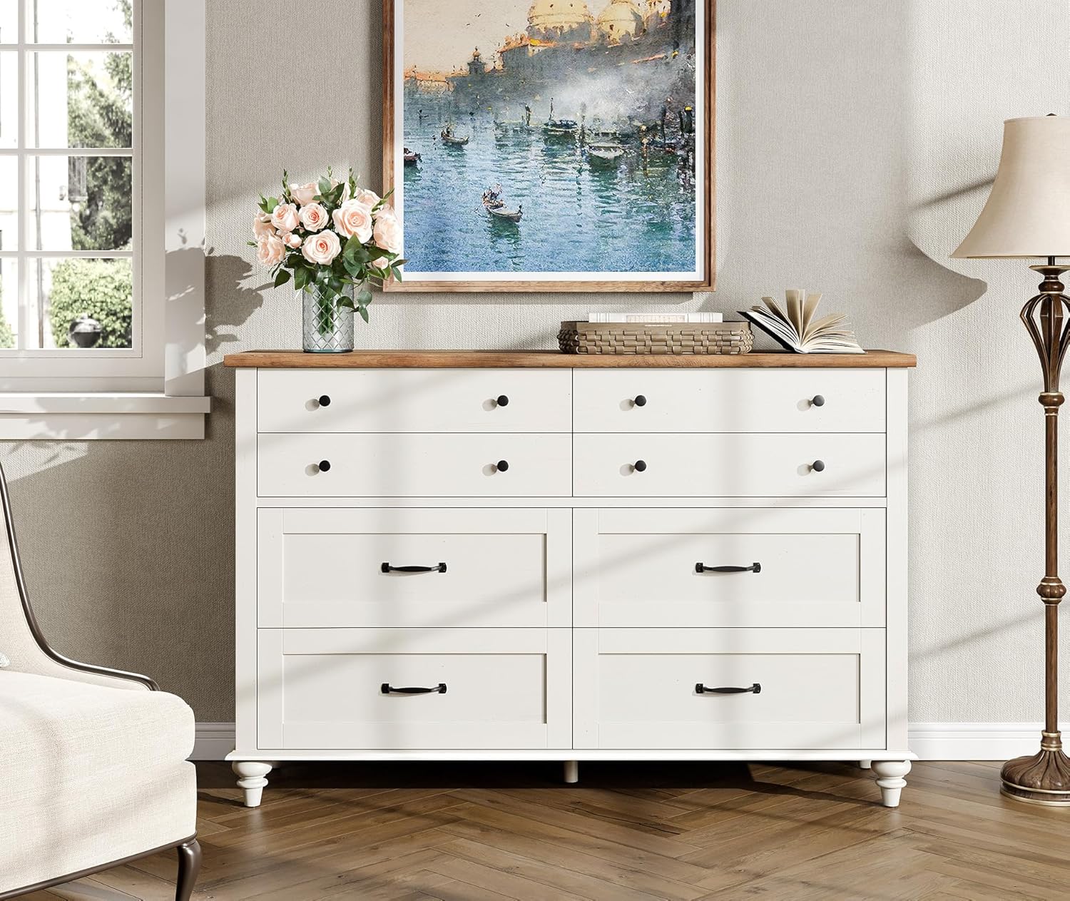 Moderne kindercommode met 7 la - Baby Nursery Drawers recensie en prijs