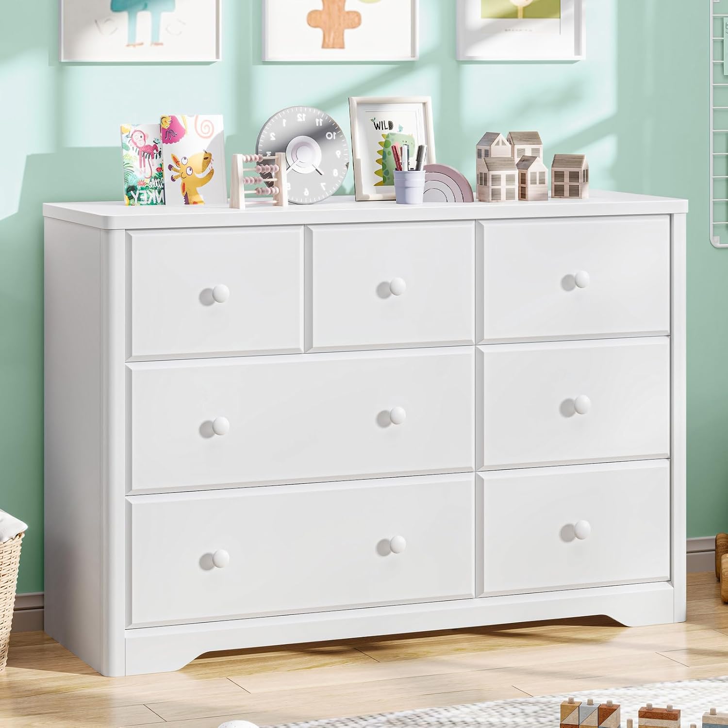Kledingkast met 7 laden, kinde - Baby Nursery Drawers recensie en prijs