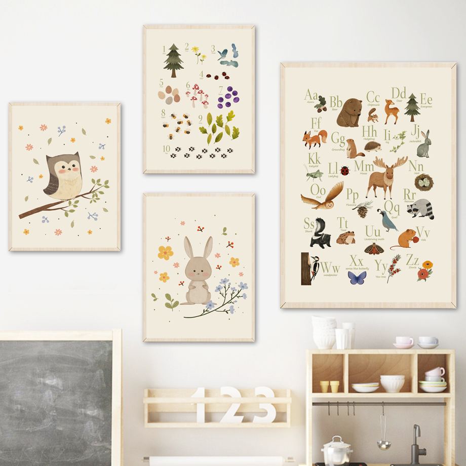 1 stuk frameloos schattig koni - Baby Nursery Animal Prints recensie en prijs
