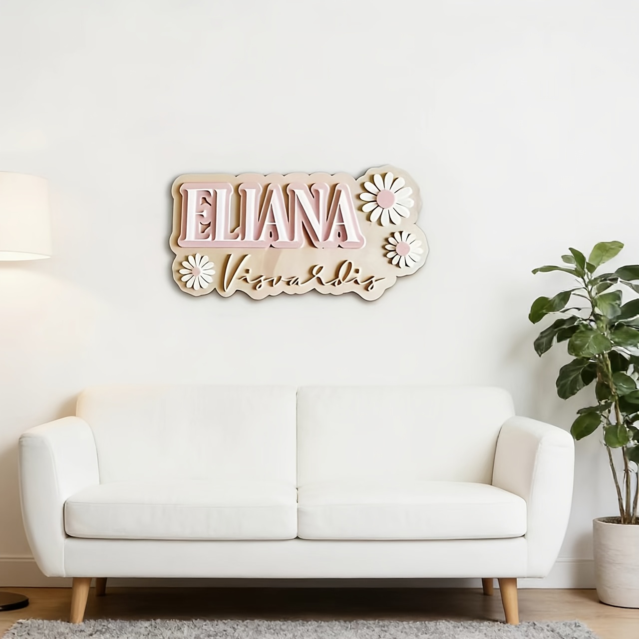 Aanpasbaar Daisy Accent houten - Baby Nursery Accent Wall recensie en prijs