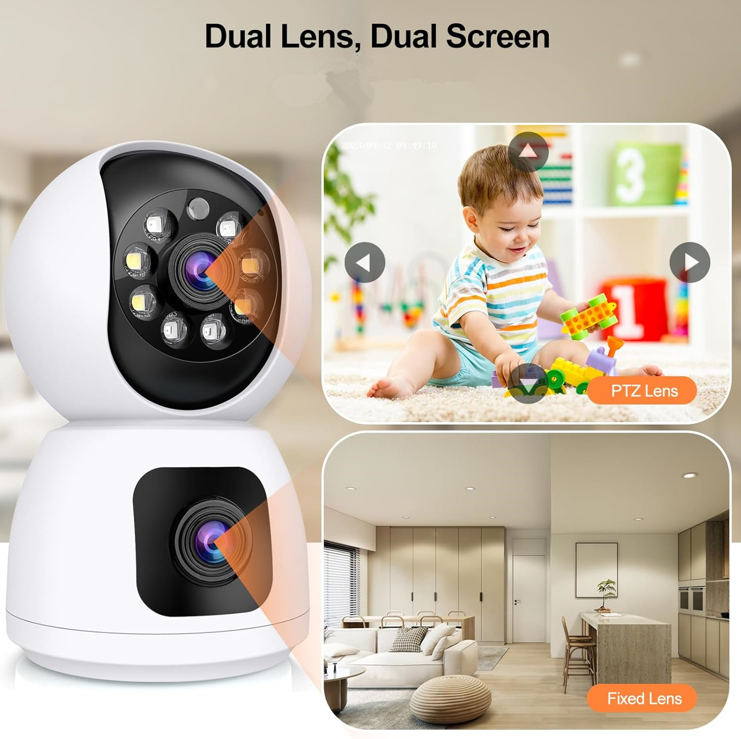 8MP WiFi IP-camera Babymonitor - Baby Monitor Split Screen recensie en prijs