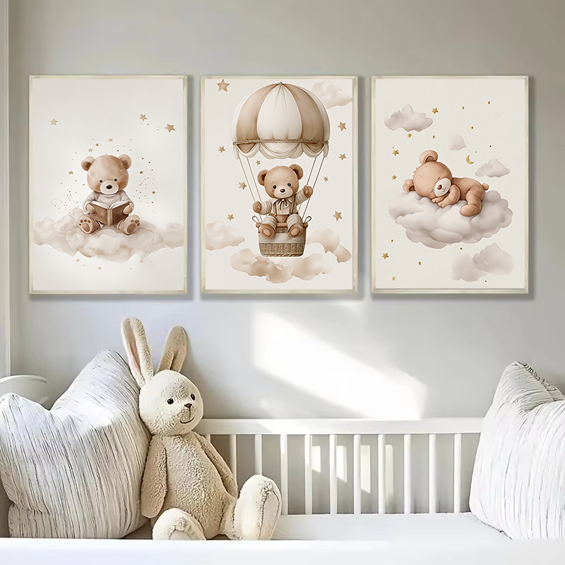 3 stks/set Boheemse Teddybeer  - Baby Nursery Fabric recensie en prijs