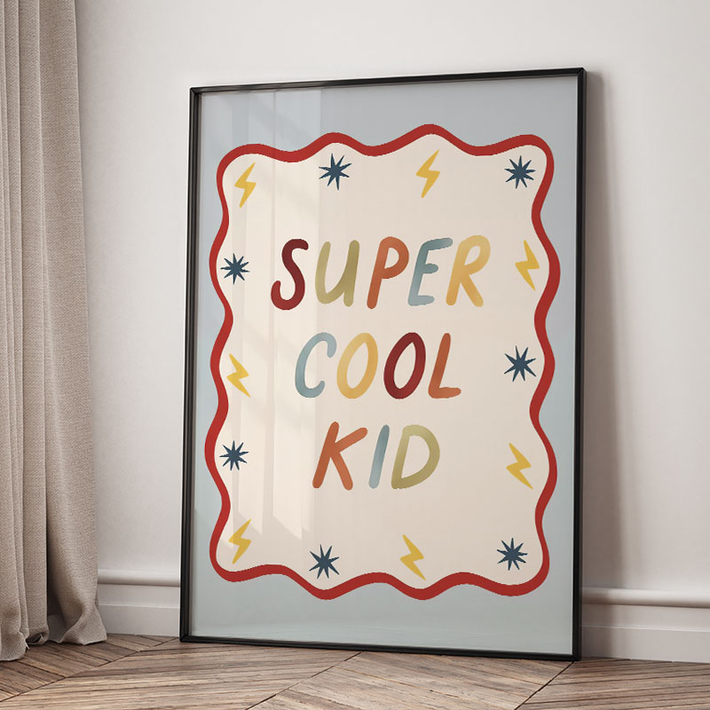 Grappige cartoon super coole k - Baby Nursery Fabric recensie en prijs