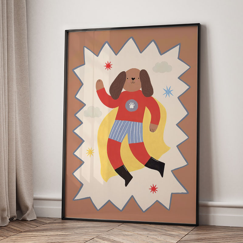 Grappige cartoon super coole k - Baby Nursery Fabric recensie en prijs